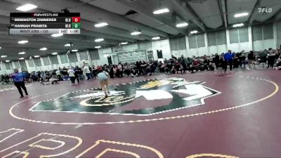 120 lbs Champ. Round 3 - Remington Zimmerer, Regis Jesuit vs Hannah Pramita, Regis Jesuit