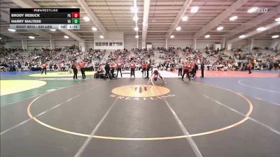 220 lbs Quarterfinal - Brody Rebuck, PA vs Harry Maltese, VA
