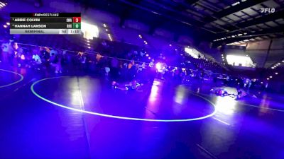 135 lbs Semifinal - Abbie Colvin, Sanderson Wrestling Academy vs Hannah Larson, Riverton High School