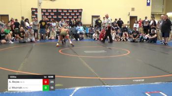 120 lbs Rr Rnd 1 - Arturo Reyes, K8 Mat Assassins Red vs Joey Wozniak, K8 Team Round-Up