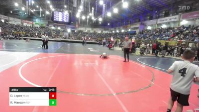 46 lbs Consi Of 4 - Dwayne Lopez, Team Garcia WC vs Ranen Marcum, Top Notch WC