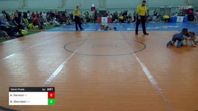 M-115 lbs Semifinal - Amanee Ranson, PA vs Brinsley Sheridan, WV