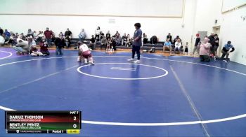 94-99 lbs Round 3 - Bentley Pentz, Morgan Wrestling Club vs Dariuz Thomson, Morgan Wrestling Club