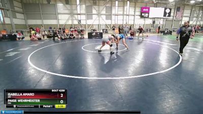 65 lbs Cons. Round 4 - Isabella Amaro, OR vs Paige Wehrmeister, MO