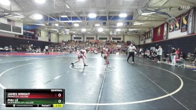 149 lbs Semifinal - James Wright, Fresno City College vs Phu Le, Sacramento City College