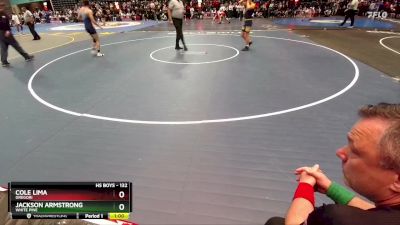 132 lbs Cons. Round 2 - Cole Lima, Gregori vs Jackson Armstrong, White Pine