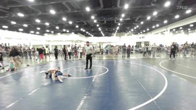 46 lbs Round Of 16 - Easton Saltenberger, Patriot Mat Club vs Devynee Cruz, Pounders WC