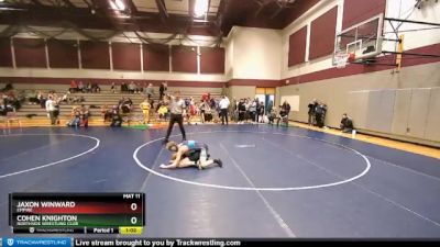 126 lbs Quarterfinal - Cohen Knighton, Northside Wrestling Club vs Jaxon Winward, Empire