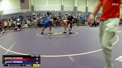 165 lbs Cons. Semi - Jaxton Litchfield, IN vs Joshua Weinberg, MI