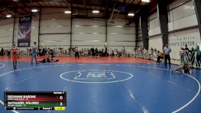 100 lbs Rd# 10- 4:00pm Saturday Final Pool - Giovanni Barone, Maryland GOLD vs Nathaniel Solorio, Rough House