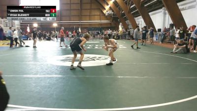 113 lbs Semifinal - Owen Fol, Yale Street Wrestling Club vs Ryan Blewett, Middletown North - Triumph