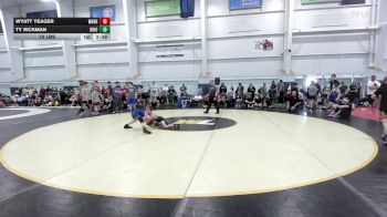 75 lbs Round Robin 3 - Wyatt Yeager, Warrior Ridge - MS vs Ty Rickman, Ohio Gold - Black - MS
