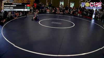 53-57 lbs Round 1 - Gladys King, Knoch Knights vs Kolson Lemmon, Knoch Knights