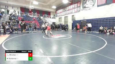 215 lbs Cons. Round 4 - Levi Mincher, Imperial High School vs Maximiliano Gutierrez, Shadow Hills