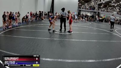 90 lbs Round 1 (8 Team) - Kyra Bradley, FIWC Sassy Lassies vs Izzy Folks, PA West Yellow