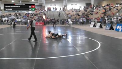AA 106 lbs Cons. Semi - Q Dyer, Bradley Central High School vs Bryson Church, Dobyns Bennett High School