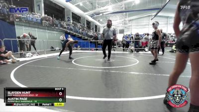 110 lbs Round 3 (4 Team) - Slayden Hunt, East Kansas Eagles Gold vs Austin Page, Potentially Dangerous