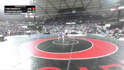 Boys 4A 165 lbs Cons. Round 2 - Dino Dimarco Iii, Lake Stevens vs Alver John Abuda, Emerald Ridge