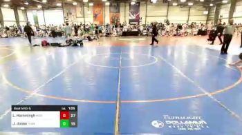 182 lbs Rr Rnd 2 - Logan Hammingh, Michigan Grapplers Orange vs Jacob Jones, Team Iron Bear