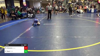 66 lbs Round Of 16 - Mason Simons, Nova Wc vs Ethan Suer, Elder