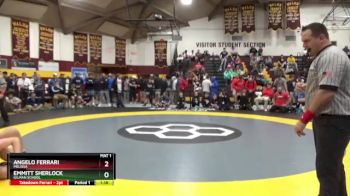 165 lbs Quarterfinal - Angelo Ferrari, Melissa vs Emmitt Sherlock, Gilman School