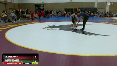 50 lbs Placement (4 Team) - Thomas Wulf, Quad County vs Easton Franco, Dassel-Cokato-Litchfield