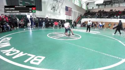 285 lbs Cons. Round 3 - Jake Lopez, Glendora vs Aidan Abundis, Upland