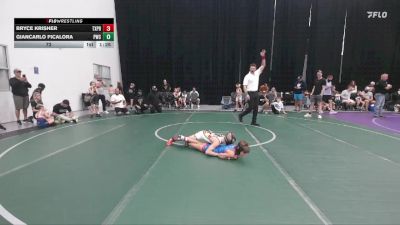 72 lbs Round 3 (6 Team) - Bryce Krisher, Terps Xpress vs Giancarlo Ficalora, Pride WC