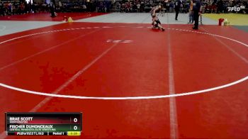 90 lbs Cons. Round 3 - Brae Scott, Worthington vs Fischer Dumonceaux, Central Minnesota Elite Wrestling