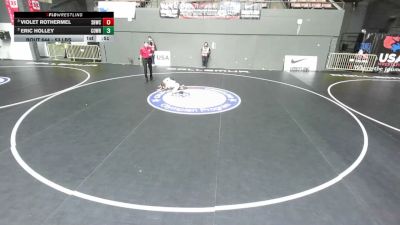 53 lbs Cons. Quarters - Eric Holley, CORE Wrestling vs Violet Rothermel, Savage House Wrestling Club