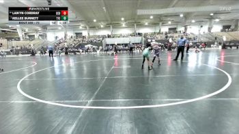 73 lbs Champ. Round 1 - Kellee Burnett, Tullahoma Takedown Club vs Laikyn Cordray, Crater City Bucks