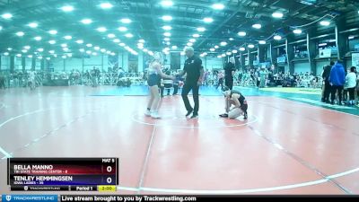 98 lbs Rd# 9- 11:30am Saturday - Tenley Hemmingsen, Iowa Ladies vs Bella Manno, Tri State Training Center