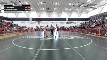 Boys 128 lbs Cons. Round 1 - Joey Tyner, Central Valley Boys vs Bryce MCarley, West Valley Boys