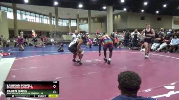 285 lbs Round 4 (6 Team) - Lashawn Powell, BHWC/ Florida Supreme vs Caiden Burns, North Desoto Wrestling Academy