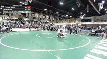 132 lbs Champ. Round 2 - Aaron Meza, Esperanza vs Ray Marin, Saint Francis