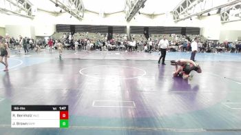 165-I lbs Quarterfinal - Ryder Bernholz, Yale Street vs Jordan Brown, Sayre