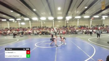 88 lbs 5th Place - Andrew Randall, NAZ Grapplers vs Keedan Lucero Espinoza, Trinidad Miners