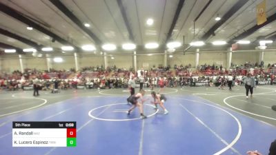 88 lbs 5th Place - Andrew Randall, NAZ Grapplers vs Keedan Lucero Espinoza, Trinidad Miners