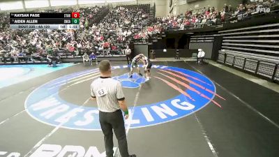4A 120 lbs Cons. Round 2 - Kaysan Page, Stansbury vs Aiden Allen, Snow Canyon