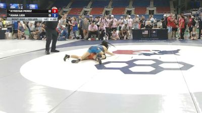 105 lbs 5th Place Match - Kyrstan Perez, Oklahoma vs Kiana Lien, California