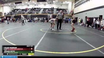 106 lbs Quarterfinal - Jensen Boyd, Delta Wrestling Club Inc. vs Caleb Morrow, Lutheran Junior Saints Wrestling Club