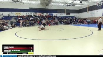 190 lbs 1st Place Match - Brayden Burgener, Shadle Park vs Ares Swain, Newport