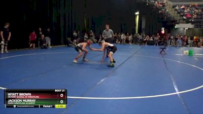 140 lbs Quarterfinal - Jackson Murray, Moen Wrestling Academy vs Wyatt Brown, Victory School Of Wrestling