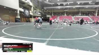 80 lbs Cons. Round 5 - Miren Neal, Bluestem vs Bryleigh Sickels, Frontenac