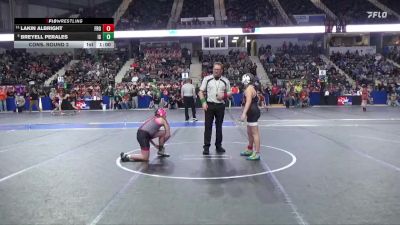 110 lbs Cons. Round 2 - Lakin Albright, Frontenac vs Breyell Perales, Iron Grapplers