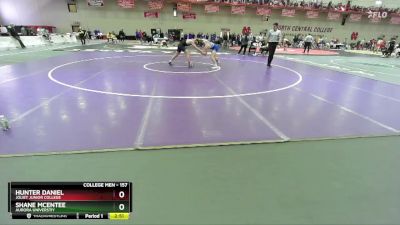 157 lbs Cons. Round 1 - Shane McEntee, Aurora Universtiy vs Hunter Daniel, Joliet Junior College