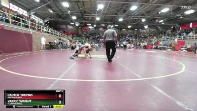 150 lbs 5th Place Match - Carter Thomas, Union County vs Varric Wright, Floyd Central