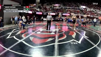 A - 157 lbs Champ. Round 1 - Tristen DeShazer, Libby / Troy vs Brody Keysor, Sidney / Fairview