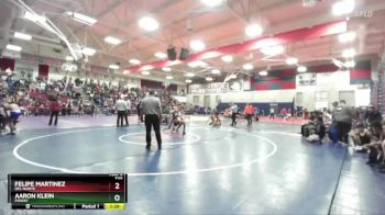 120 lbs Champ. Round 3 - Felipe Martinez, Del Norte vs Aaron Klein, Poway