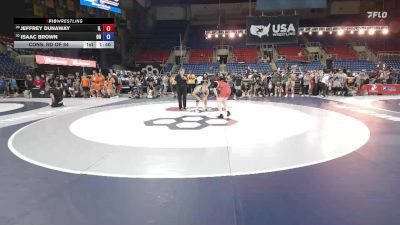 126 lbs Cons. Rd Of 64 - Jeffrey Dunaway, IL vs Isaac Brown, OH
